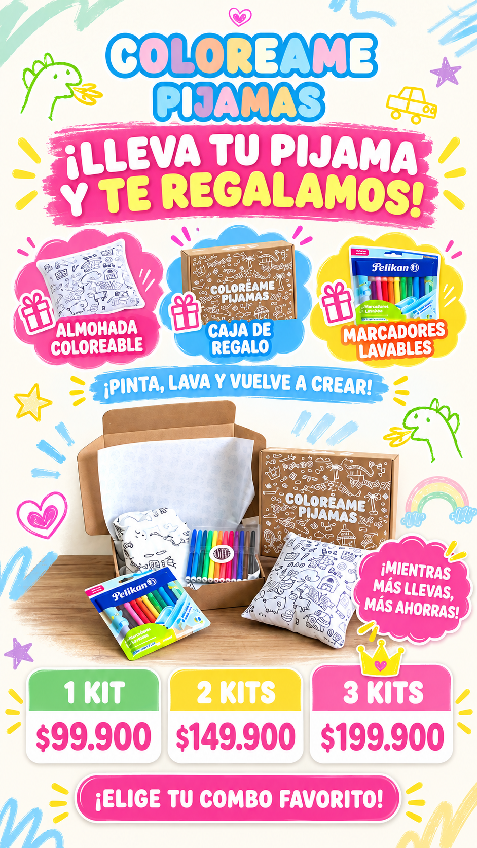 Kit Coloréame Pijamas™